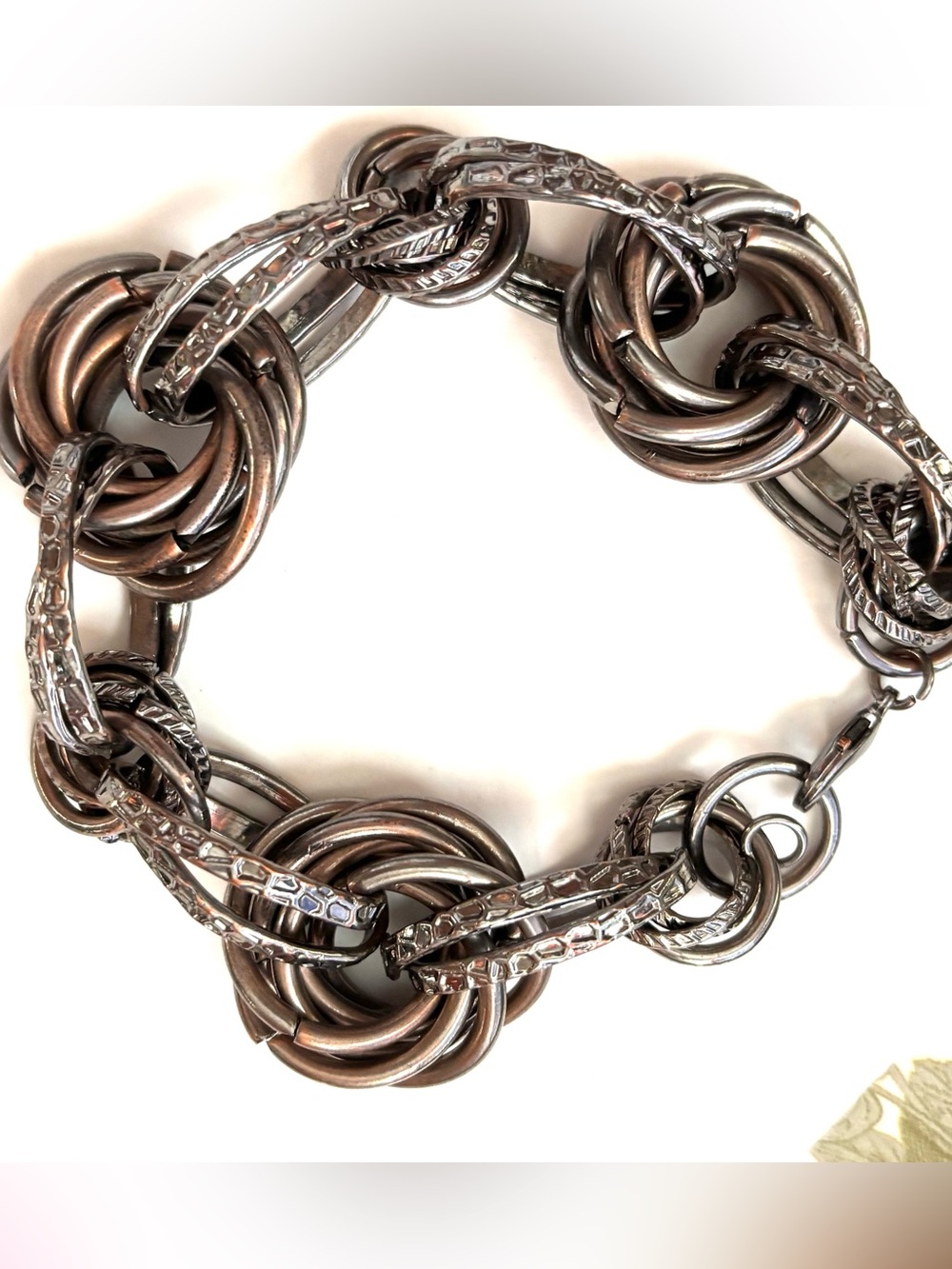 Vintage Women’s Metallic bracelet - Silver Tone